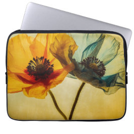 Twee bloemen laptop sleeve