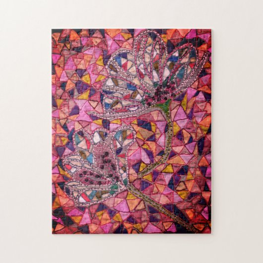 Twee bloemen legpuzzel (Verticaal)