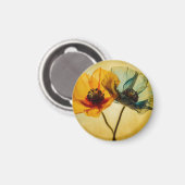 Twee bloemen magneet (Voorkant / Achterkant)