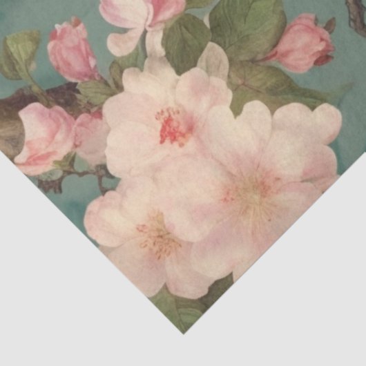 Twee Bloemen Peacocks Decoupage Tissuepapier (Detail)