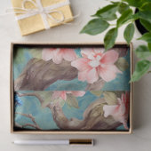 Twee Bloemen Peacocks Decoupage Tissuepapier (Geschenk)