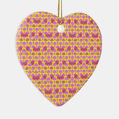 Twee Bloemen Rozen Keramisch Ornament (Rechts)