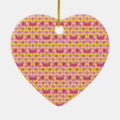 Twee Bloemen Rozen Keramisch Ornament (Achterkant)