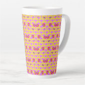 Twee Bloemen Rozen Latte Mok (Rechterhoek)