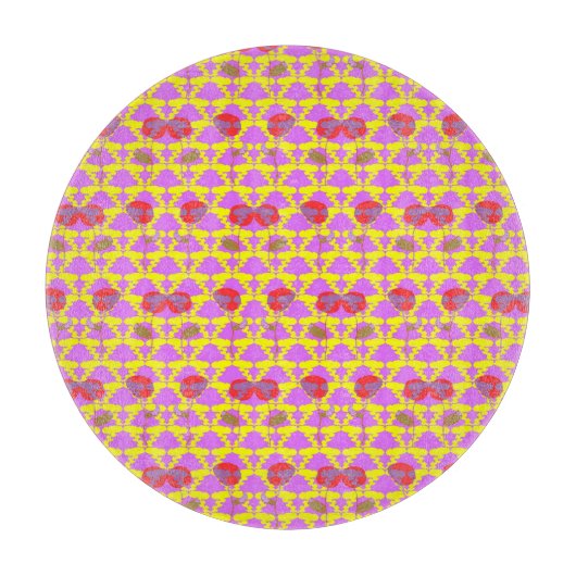Twee Bloemen Rozen Snijplank (Voorkant)