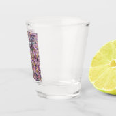 Twee bloemen shot glas (Rechts)