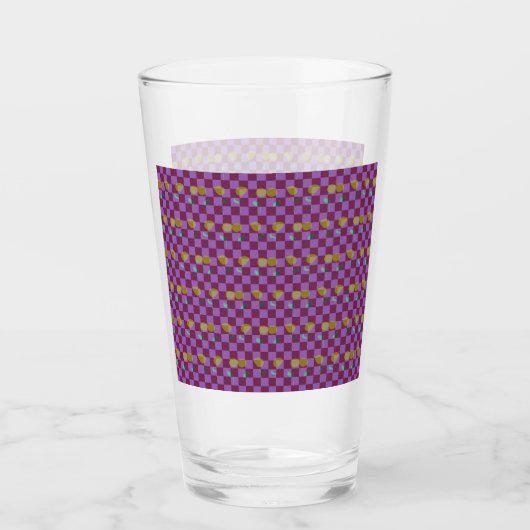 Twee Bloemen Vierkanten Glas (Voorkant)