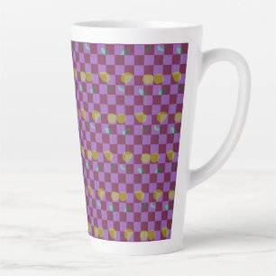 Twee Bloemen Vierkanten Latte Mok