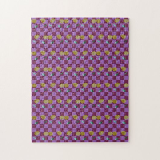 Twee Bloemen Vierkanten Legpuzzel (Verticaal)