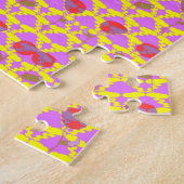 Twee Bloemenrozen Legpuzzel (Zijkant)