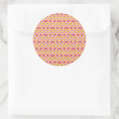 Twee Bloemenrozen Ronde Sticker (Tas)