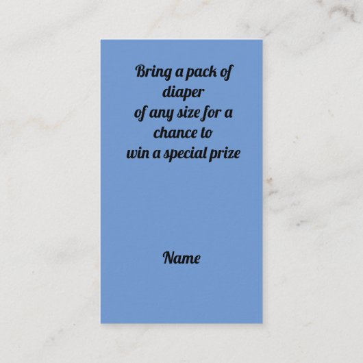 Twee Blue Elephants Enclosure Kaart (Achterkant)