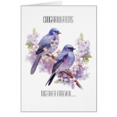 Twee Bluebirds Liefde Bruiloft (Voorkant)