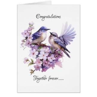 Twee Bluebirds Liefde Bruiloft