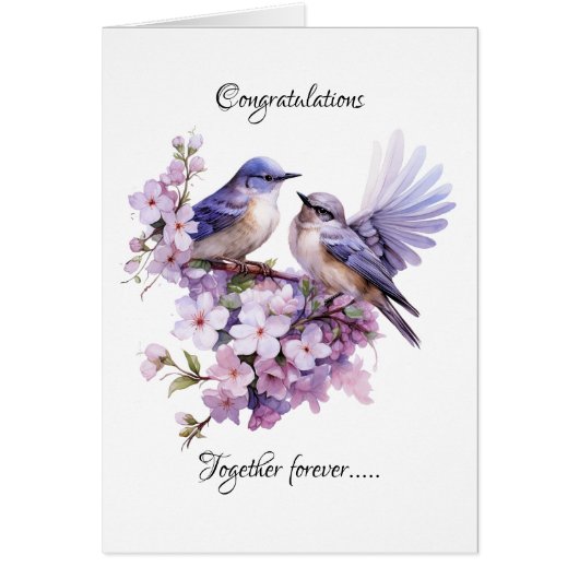 Twee Bluebirds Liefde Bruiloft (Voorkant)