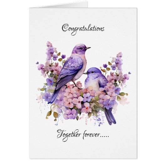 Twee Bluebirds Liefde Bruiloft (Voorkant)