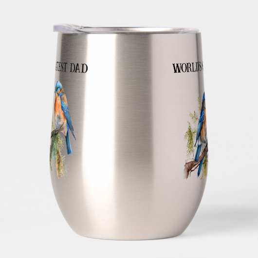 Twee Bluebirds Wereld's Grootste Papa (Rechts)