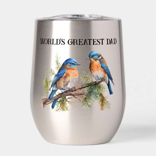 Twee Bluebirds Wereld's Grootste Papa (Voorkant)