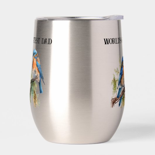 Twee Bluebirds Wereld's Grootste Papa (Links)