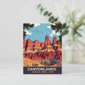 Twee Bob Arch, Canyonlands, Utah, Reizen Briefkaart (Staand voorkant)