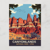 Twee Bob Arch, Canyonlands, Utah, Reizen Briefkaart (Voorkant)