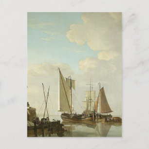Twee Boeiers en Cat onder Sail door Jacob van Stri Briefkaart