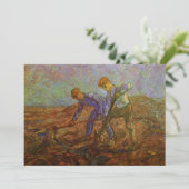 Twee boeren graven door Vincent van Gogh (Staand voorkant)