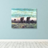 Twee boeren van Vincent van Gogh Canvas Afdruk (Insitu (Houten vloer))