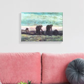 Twee boeren van Vincent van Gogh Canvas Afdruk (Insitu (Woonkamer))