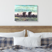 Twee boeren van Vincent van Gogh Canvas Afdruk (Insitu (Slaapkamer))