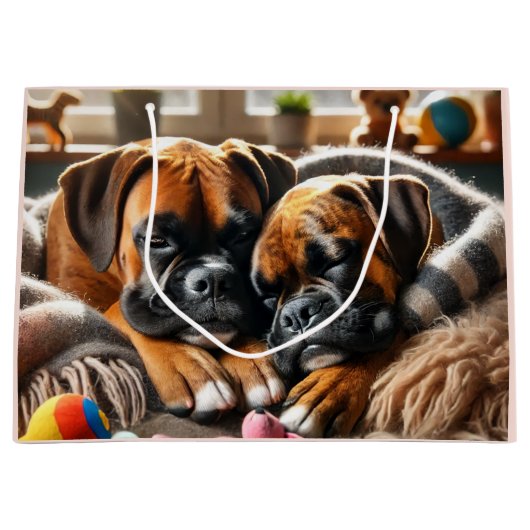 Twee boksers, één hart groot cadeauzakje (Voorkant)