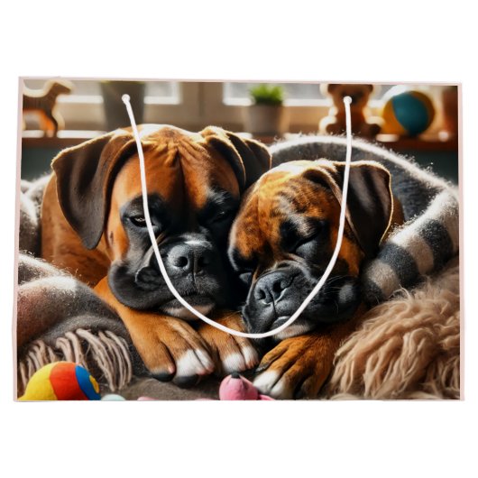 Twee boksers, één hart groot cadeauzakje (Achterkant)