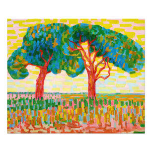 Twee bomen, 1910 door Jacoba van Heemskerck Foto Afdruk