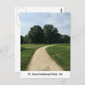 Twee bomen bij Ft. Hunt Park Briefkaart (Voorkant / Achterkant)