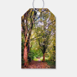 Twee bomen cadeaulabel