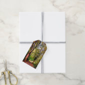 Twee bomen cadeaulabel (Met Touw)