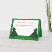 Twee bomen feestdagen kaart (Achterkant)