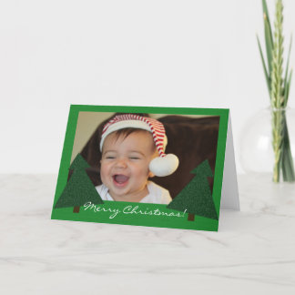 Twee bomen feestdagen kaart