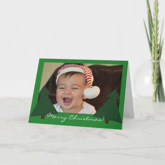 Twee bomen feestdagen kaart (Voorkant)