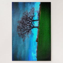 Twee bomen legpuzzel