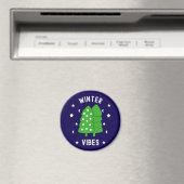 Twee bomen winterse vibes magneet (Insitu (Vaatwasser))
