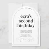 Twee boogfoto's 2e verjaardag kaart (Achterkant)