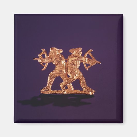 Twee boogschutters magneet (Voorkant)