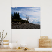 Twee boompunten poster (Keuken)