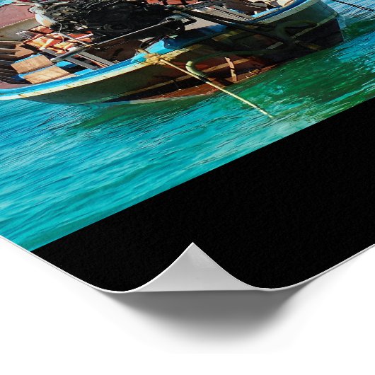 Twee boot op een strand in Phuket Thailand Poster (Hoek)