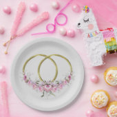 Twee Borden als één ronde binnenpapierwinkel Papieren Bordje (Feest)