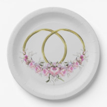 Twee Borden als één ronde binnenpapierwinkel