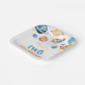 Twee Borden van de Moon Birthday Party Papieren Bordje (Gebogen)