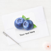 Twee bosbessen vierkante sticker (Envelop)