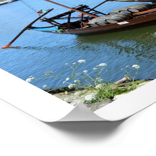 Twee boten op de Douro, Porto Poster (Hoek)